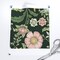 Dark Green Botanical Vines Pink Blue Flowers Moody Hand Drawn Traditional Custom Printed Fabric by Spoonflower Various Fabrics by the Yard or Fat Quarter